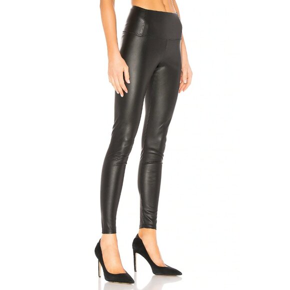 ALLSAINTS Cora Leggings Black Faux Leather - Picture 2 of 4
